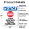 Signmission Door Blocked Not An Entrance OSHA Notice Sign, Aluminum, 10in W x 14in L, 2PK OS-2PACK-NS-A-1014-V-11470 - alternate 4